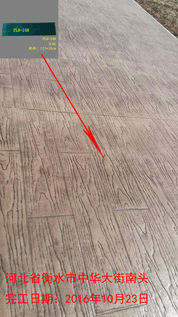 衡水市中華大街南頭壓模